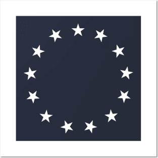 13 Stars Patriotic Circle Posters and Art